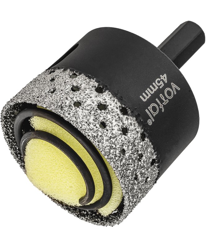 Wiertło diamentowe 45 mm koronka otwornica gres płytek ceramiki sprężyna hex