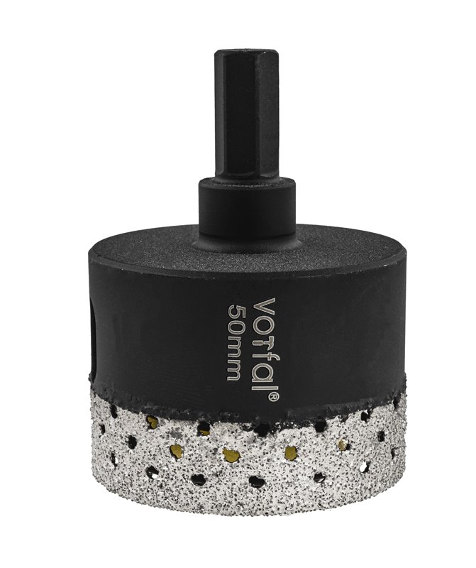 Wiertło diamentowe 50 mm koronka otwornica gres płytek ceramiki sprężyna hex