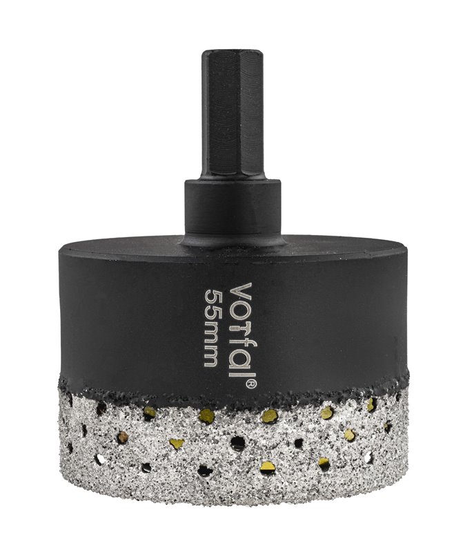 Wiertło diamentowe 55 mm koronka otwornica gres płytek ceramiki sprężyna hex