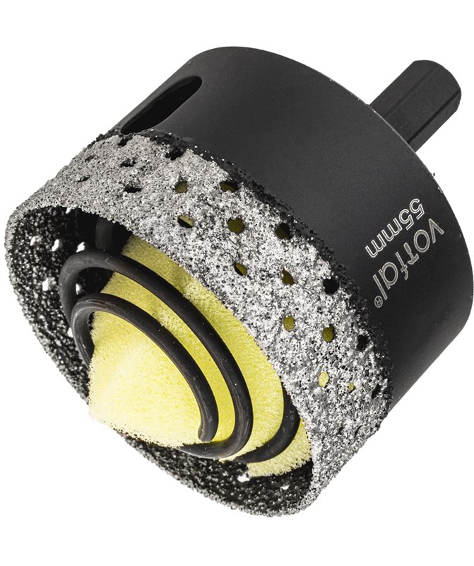 Wiertło diamentowe 55 mm koronka otwornica gres płytek ceramiki sprężyna hex