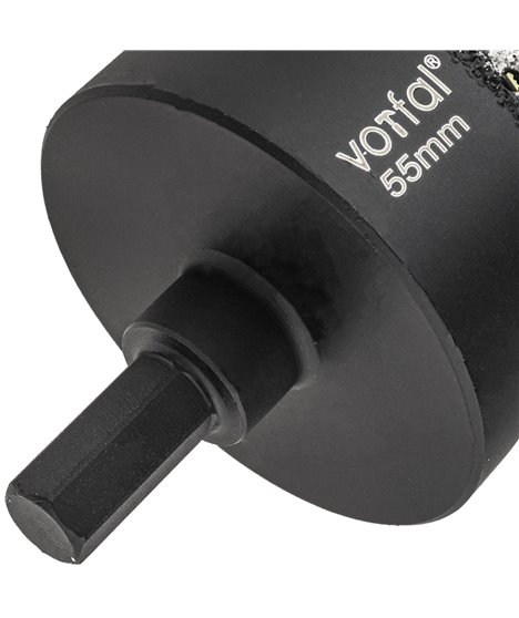 Wiertło diamentowe 55 mm koronka otwornica gres płytek ceramiki sprężyna hex