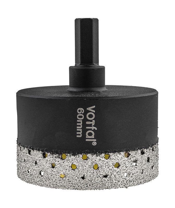 Wiertło diamentowe 60 mm koronka otwornica gres płytek ceramiki sprężyna hex