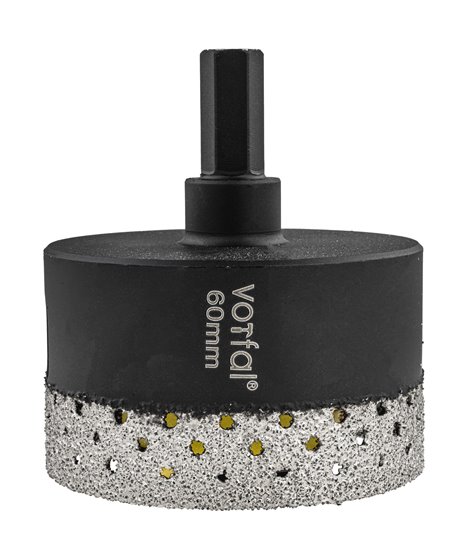 Wiertło diamentowe 60 mm koronka otwornica gres płytek ceramiki sprężyna hex