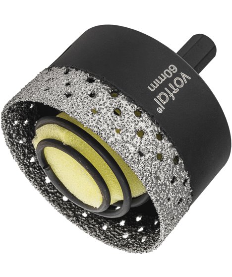 Wiertło diamentowe 60 mm koronka otwornica gres płytek ceramiki sprężyna hex