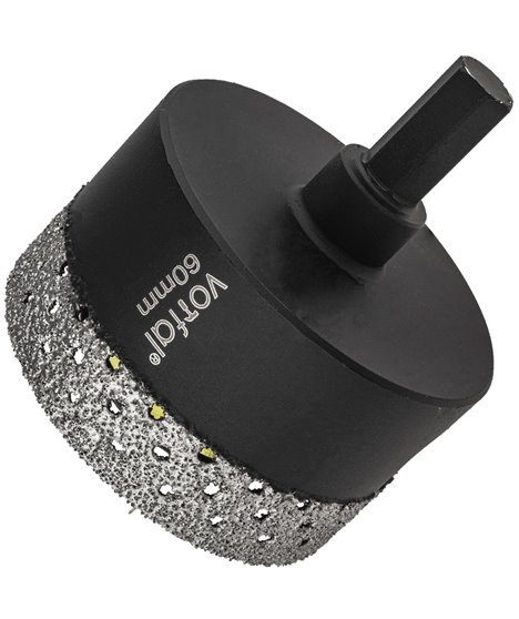 Wiertło diamentowe 60 mm koronka otwornica gres płytek ceramiki sprężyna hex