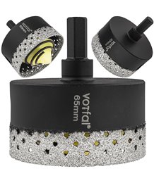Wiertło diamentowe 65 mm koronka otwornica gres płytek ceramiki sprężyna hex