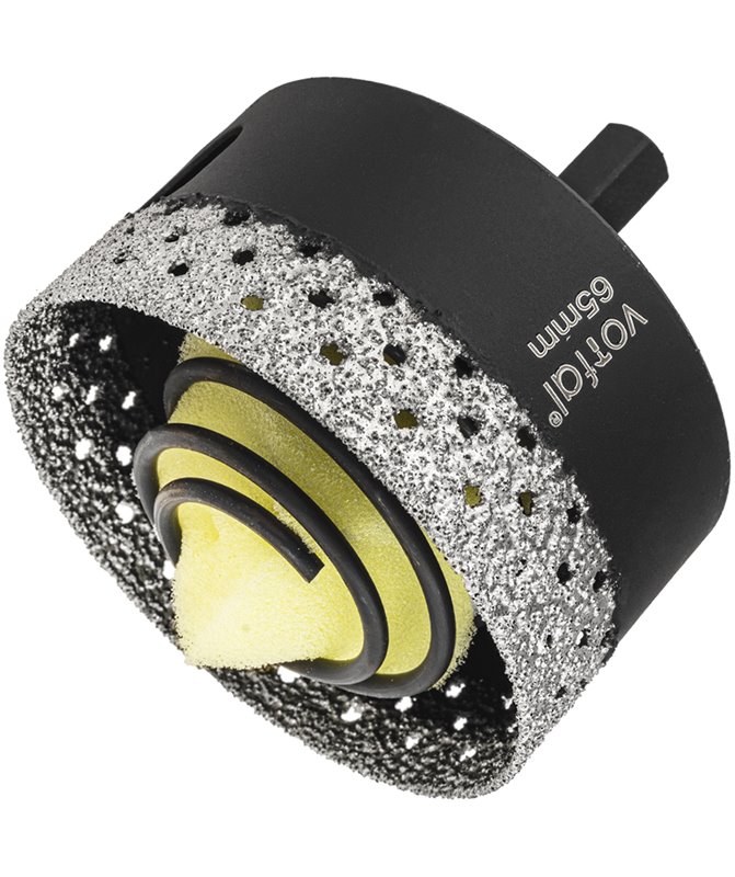 Wiertło diamentowe 65 mm koronka otwornica gres płytek ceramiki sprężyna hex