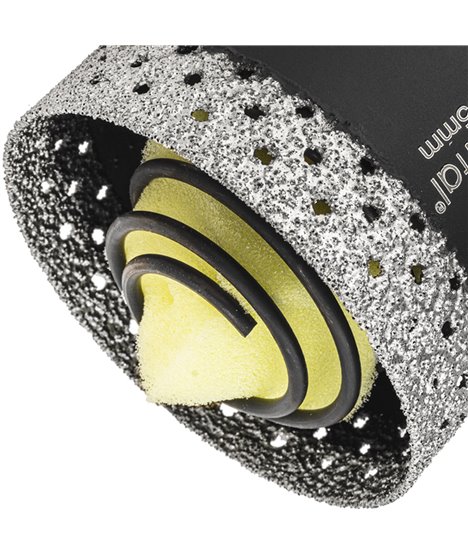 Wiertło diamentowe 65 mm koronka otwornica gres płytek ceramiki sprężyna hex