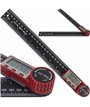 Kątomierz elektroniczny cyfrowy z ekranem LCD linijka 300 mm 360° plastik