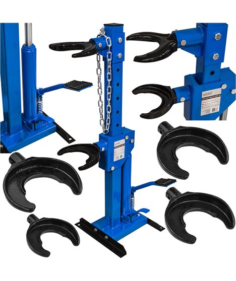 Ściągacz sprężyn talerzowy 1t hydrauliczny duży mocny wymienne adaptery