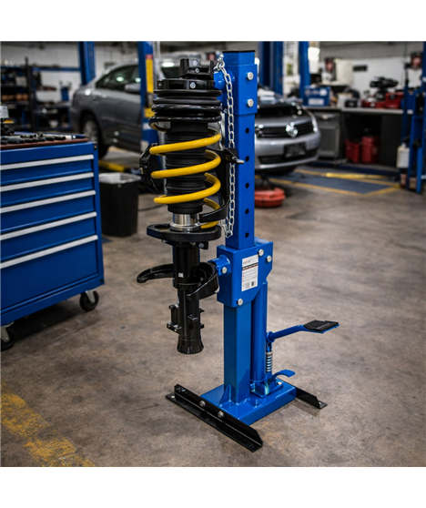 Ściągacz sprężyn talerzowy 1t hydrauliczny duży mocny wymienne adaptery