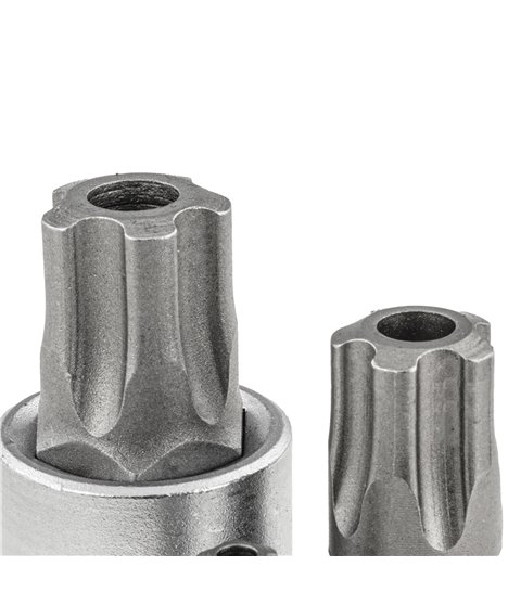 Klucze nasadowe nasadki 1/4 3/8 1/2 torx TS8-TS60 5-kątne z otworem 12 szt