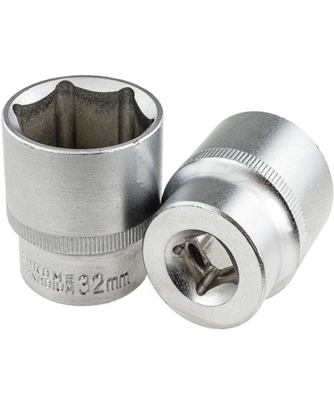 Zestaw kluczy nasadowych klucze nasadowe nasadki 6-kąt 10-32 mm 14 el. 1/2'