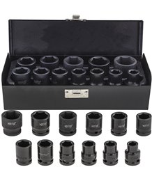 Zestaw nasadek udarowych 10-24 mm nasadki klucze udarowe 1/2" cala 6-kątne