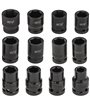 Zestaw nasadek udarowych 10-24 mm nasadki klucze udarowe 1/2" cala 6-kątne