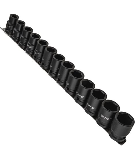 Zestaw nasadek udarowych 10-24 mm nasadki udarowe 1/2" udar CR-MO 13 szt