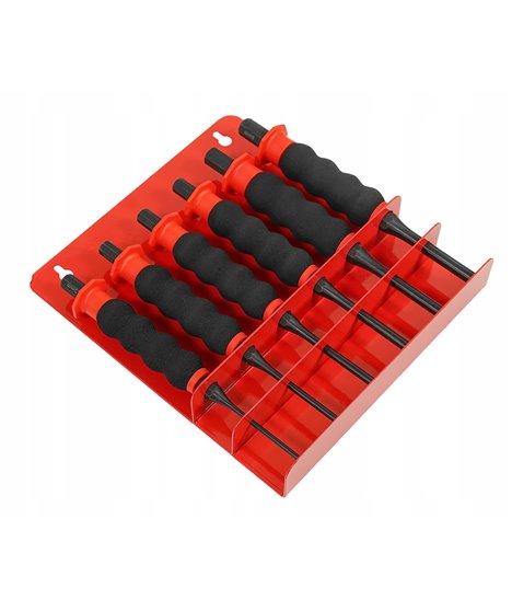 Wybijaki z rękojeścią 3-8 mm, 6 szt. verke