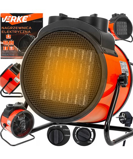 Nagrzewnica elektryczna 230 v, 3,5 kw verke