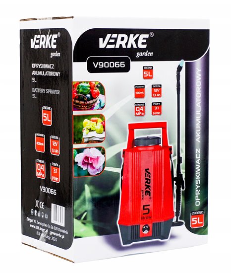 OPRYSKIWACZ AKUMULATOROWY 8L VERKE GARDEN