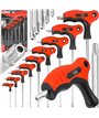 Zestaw wkrętaków z uchwytem t torx 9 szt verke