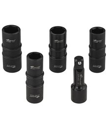Dwustronne nasadki udarowe 1/2" felg aluminiowych alufelg długie 17-22 mm