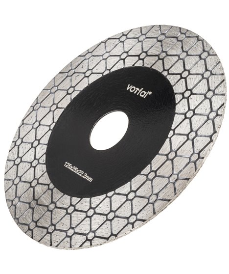 Tarcza diamentowa do cięcia gresu pod kątem 45° fazowania narożników 125mm