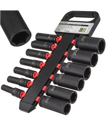 Nasadki udarowe nasadek udarowych 1/2" cala 10-32 mm 6-kątne CR-MO 13 szt