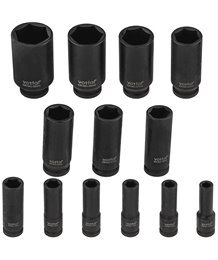 Nasadki udarowe nasadek udarowych 1/2" cala 10-32 mm 6-kątne CR-MO 13 szt