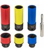 Zestaw nasadek udarowych felg alu 19-21 mm obrobionych śrub 19-21 mm CR-MO 1/2