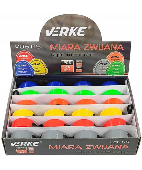 MIARA ZWIJANA 3m 24 szt, KOLOROWE VERKE