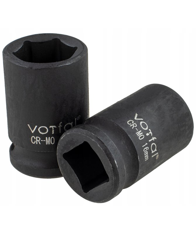Nasadki udarowe krótkie zestaw 13 szt. 1/2" 10-24 mm