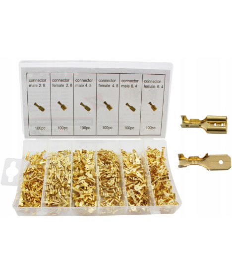 Zestaw konektorów samochodowych kablowych 600 szt.