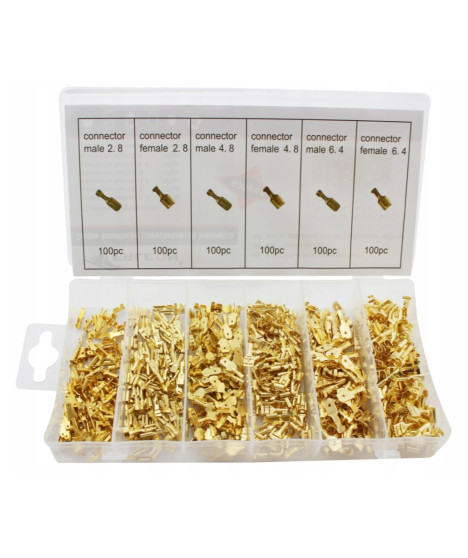 Zestaw konektorów samochodowych kablowych 600 szt.