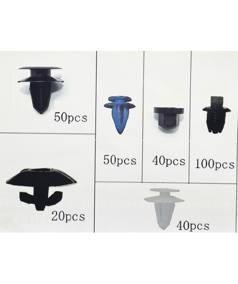 Spinki samochodowe mocujące Opel zestaw 300 EL.