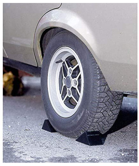 Gumowy gumowe kliny pod koła koło blokady blokada