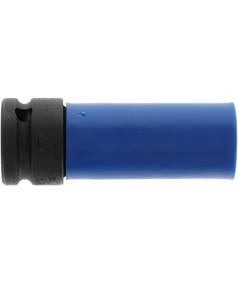 Nasadka udarowa 17 mm długa do kół na klucz 1/2"