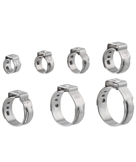 Metalowe opaski zaciskowe obejmy cybanty zestaw