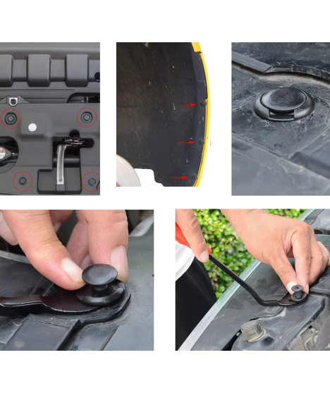 Spinki samochodowe klipsy tapicerki spinka kołek