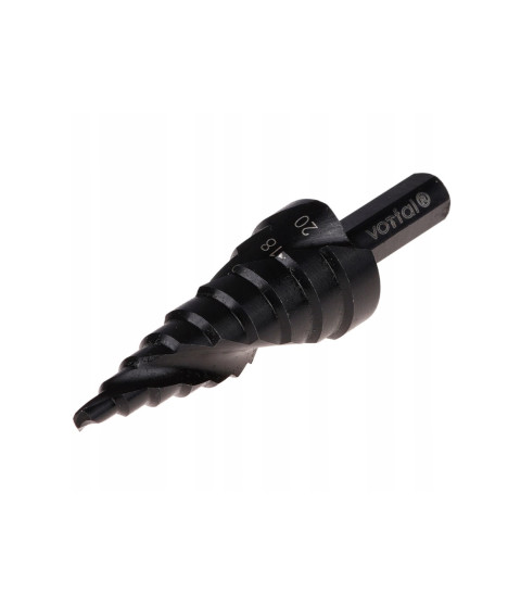 Wiertło stożkowe stopniowe HSS tytan 4-20 mm