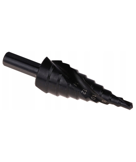 Wiertło stożkowe stopniowe HSS tytan 4-20 mm