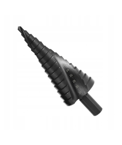 Wiertło stożkowe stopniowe HSS tytan 4-32 mm