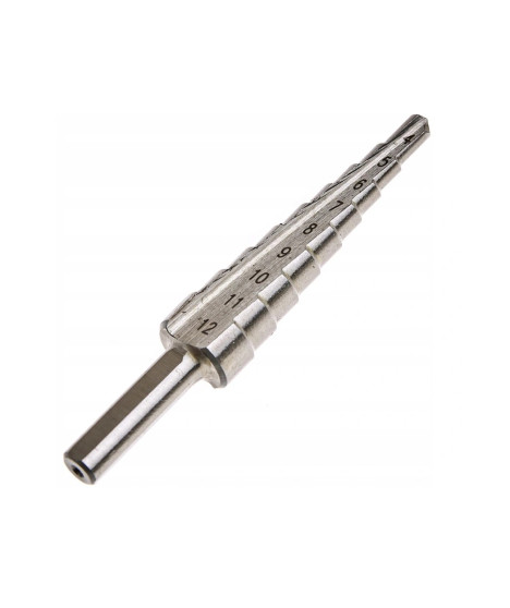 Wiertło stopniowe stożkowe HSS +CO5% 4-12 mm inox