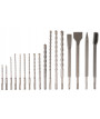 Zestaw dłut i wierteł dłuto wiertło SDS-plus 17 szt.
