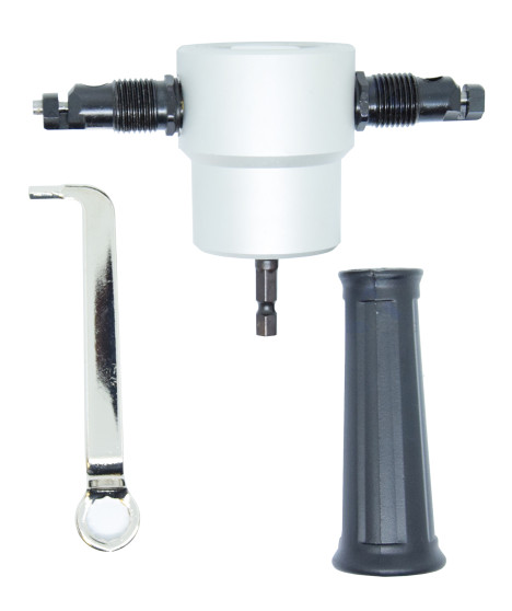 Przystawka do cięcia blachy nożyce na wiertarkę