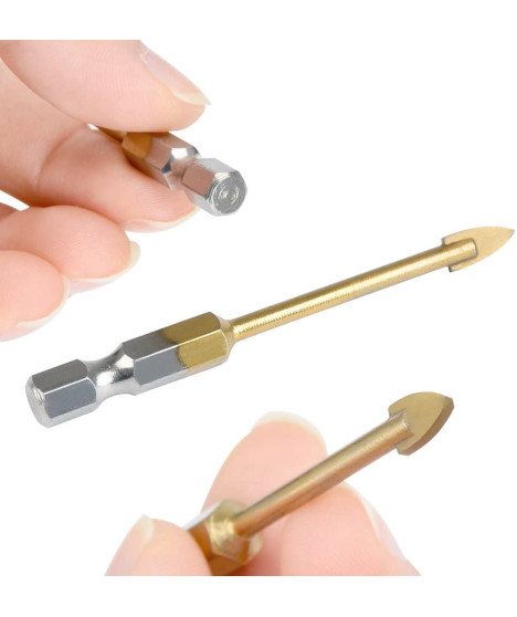 Zestaw wierteł 3-12 mm do szkła płytek ceramiki 7 szt.