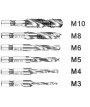 Wiertła gwintujące HSS m3 - m10 gwintowniki 6 szt.