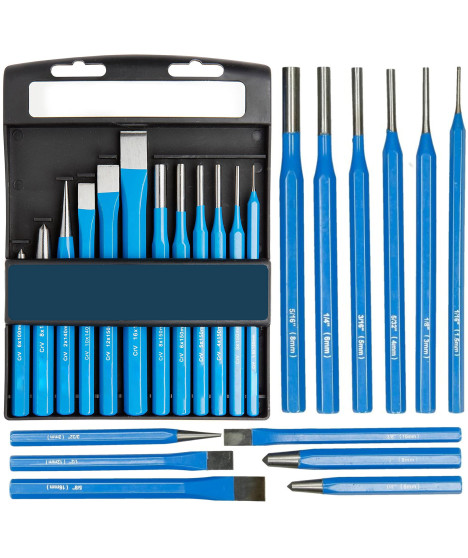 Zestaw wybijaków wybijaki przecinaki punktaki 12 szt.