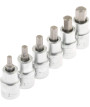Klucze nasadowe imbus HEX 1/2″ H5-H22 nasadki 12 szt.