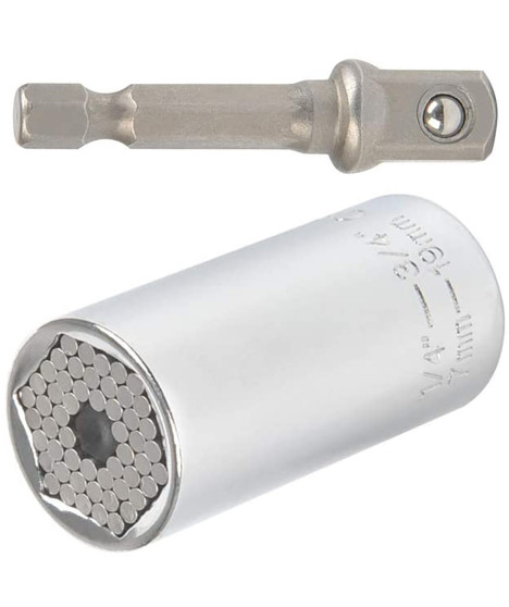 Nasadka uniwersalna klucz nasadowy 7-19 mm 1/4-3/4