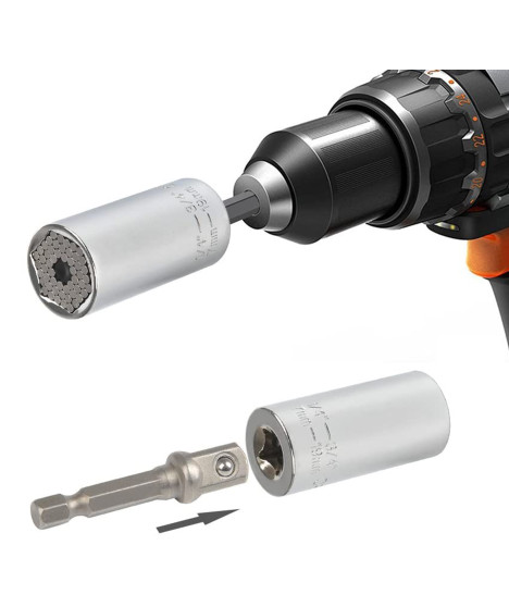 Nasadka uniwersalna klucz nasadowy 7-19 mm 1/4-3/4